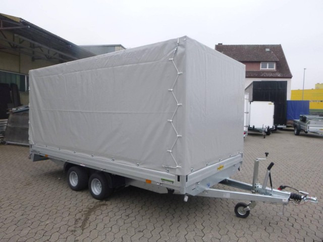 Humbaur HN 254118 Hochlader mit Hochplane 2,5 to. 4100 x 1850 x 350 mm - PKW Anhänger: das Bild 1 Humbaur HN 254118 Hochlader mit Hochplane 2,5 to. 4100 x 1850 x 350 mm - PKW Anhänger: das Bild 1