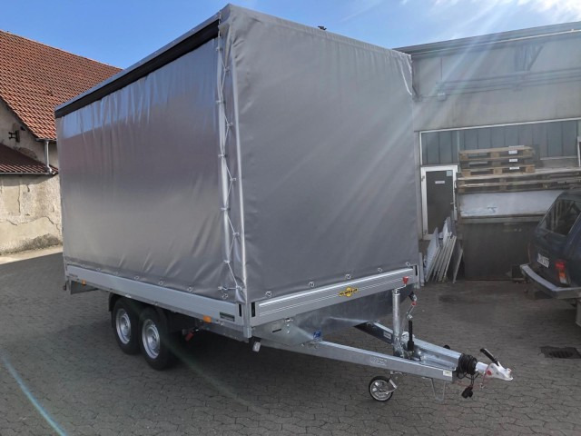 Humbaur HT 354121 Hochlader mit Hochplane 220 cm, 100 km/h 3,5 to. 4100 x 2100 x 350 mm - PKW Anhänger: das Bild 1 Humbaur HT 354121 Hochlader mit Hochplane 220 cm, 100 km/h 3,5 to. 4100 x 2100 x 350 mm - PKW Anhänger: das Bild 1