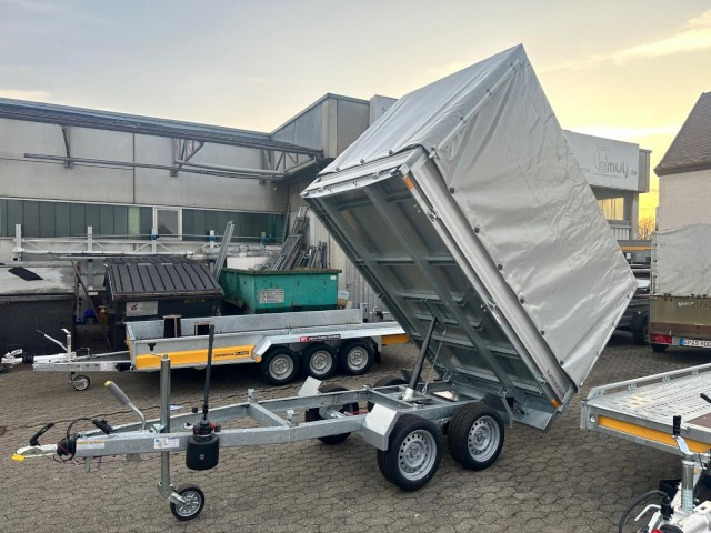 Kipper Anhänger neu kaufen Humbaur HUK 272715 Heckkipper 2,7 t. mit Hochplane 2680 x 1500 x 300mm: das Bild 7