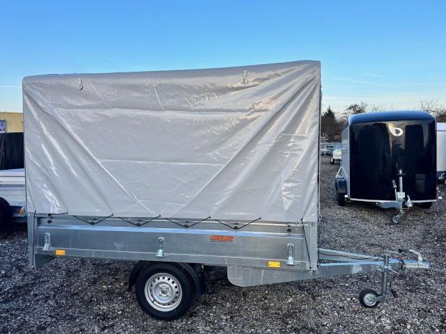 Neptun GN124, N7-263 KPS, 750 kg 2630 x 1450 x 400 mm, mit Hochplane 160 cm - PKW Anhänger: das Bild 3 Neptun GN124, N7-263 KPS, 750 kg 2630 x 1450 x 400 mm, mit Hochplane 160 cm - PKW Anhänger: das Bild 3