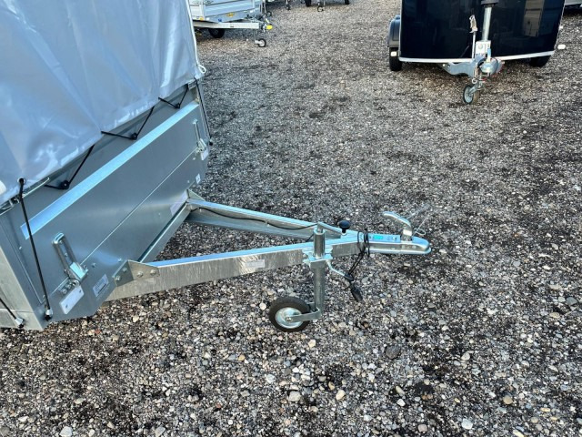 Neptun GN124, N7-263 KPS, 750 kg 2630 x 1450 x 400 mm, mit Hochplane 160 cm - PKW Anhänger: das Bild 2 Neptun GN124, N7-263 KPS, 750 kg 2630 x 1450 x 400 mm, mit Hochplane 160 cm - PKW Anhänger: das Bild 2