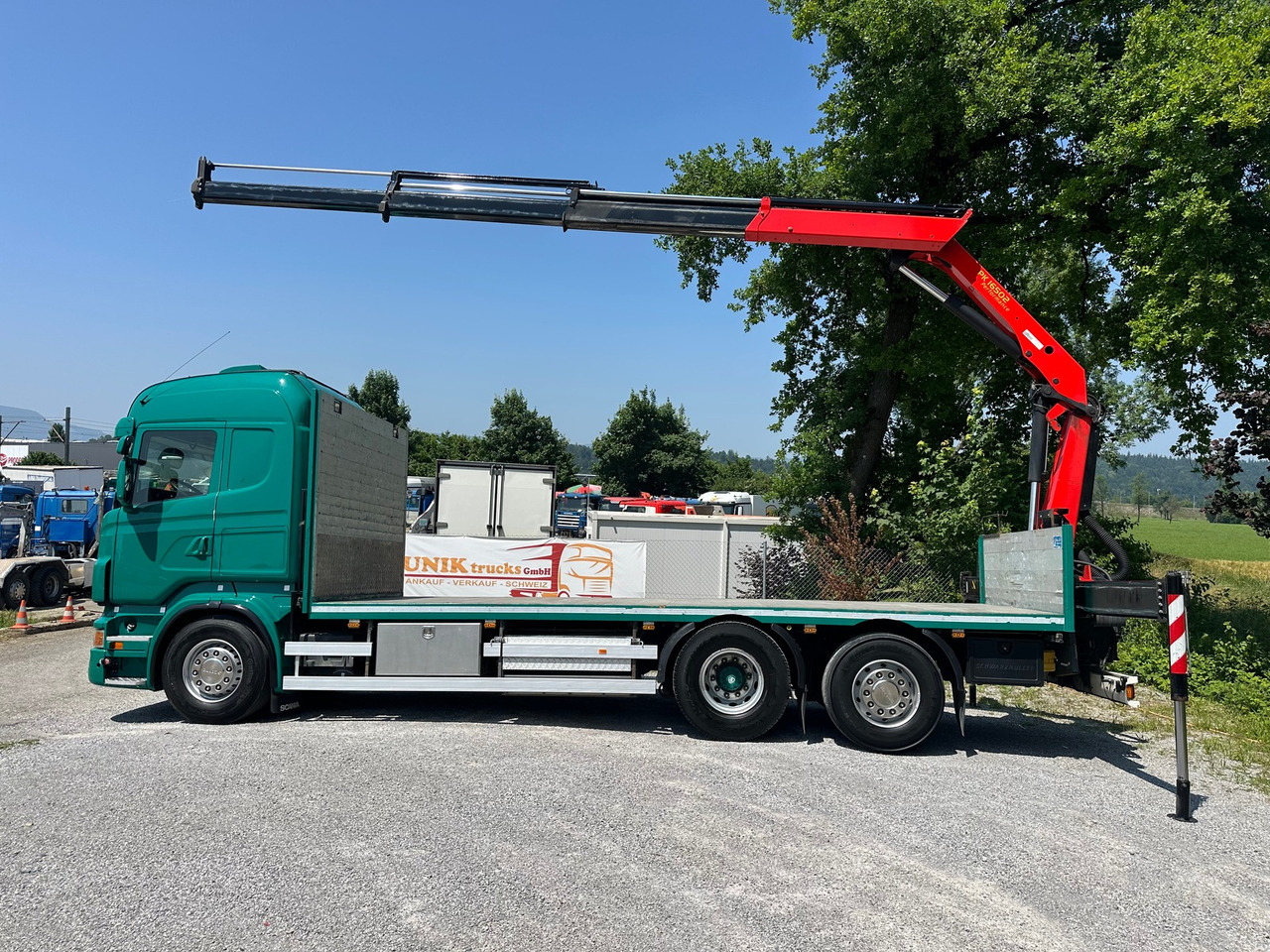 Pritsche LKW, Autokran SCANIA R 480 6x2 Palfinger 16502: das Bild 7