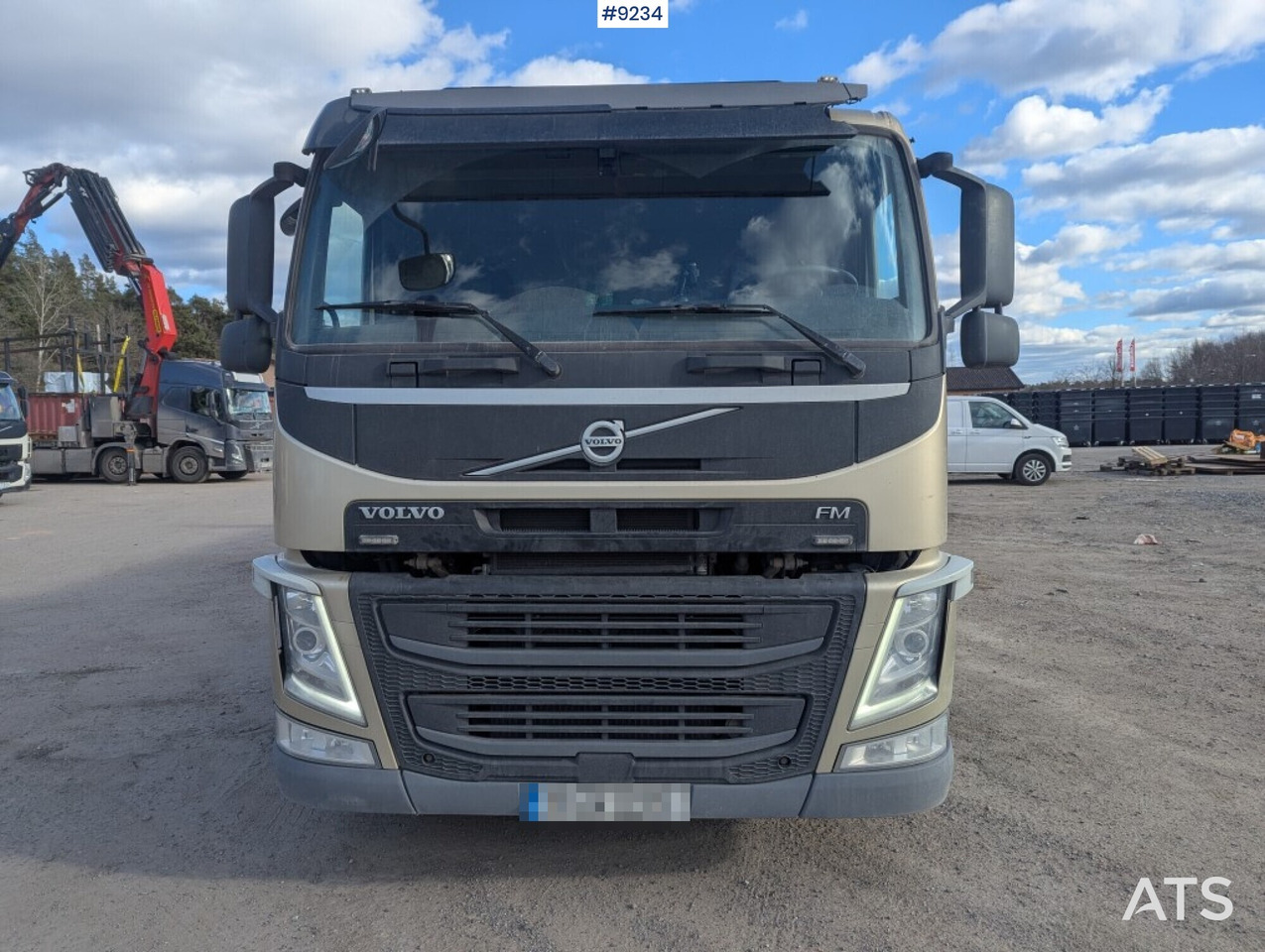 Pritsche LKW, Autokran Crane Truck Volvo FM 330 4X2 with tail lift: das Bild 19