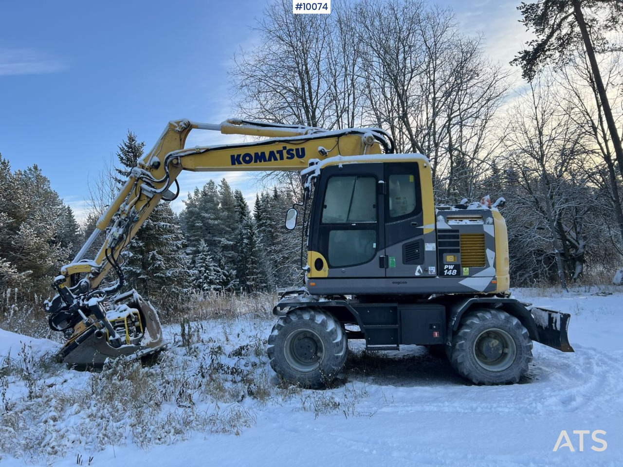 Komatsu PW148 Wheeled excavator with rotor and buckets - Mobilbagger: das Bild 1 Komatsu PW148 Wheeled excavator with rotor and buckets - Mobilbagger: das Bild 1