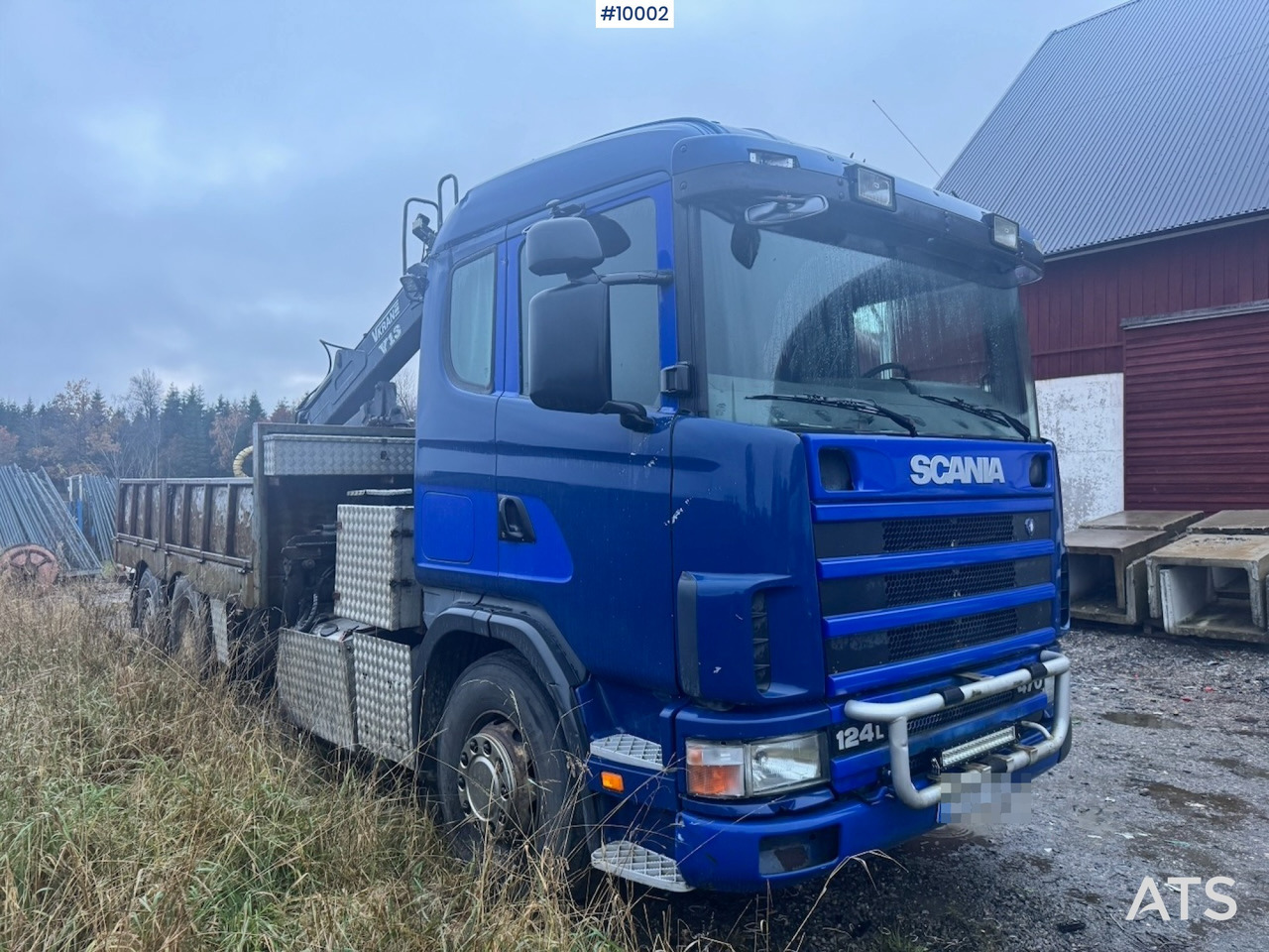 Scania R124 6x2 Flatbed truck with timber crane - Pritsche LKW, Autokran: das Bild 2 Scania R124 6x2 Flatbed truck with timber crane - Pritsche LKW, Autokran: das Bild 2