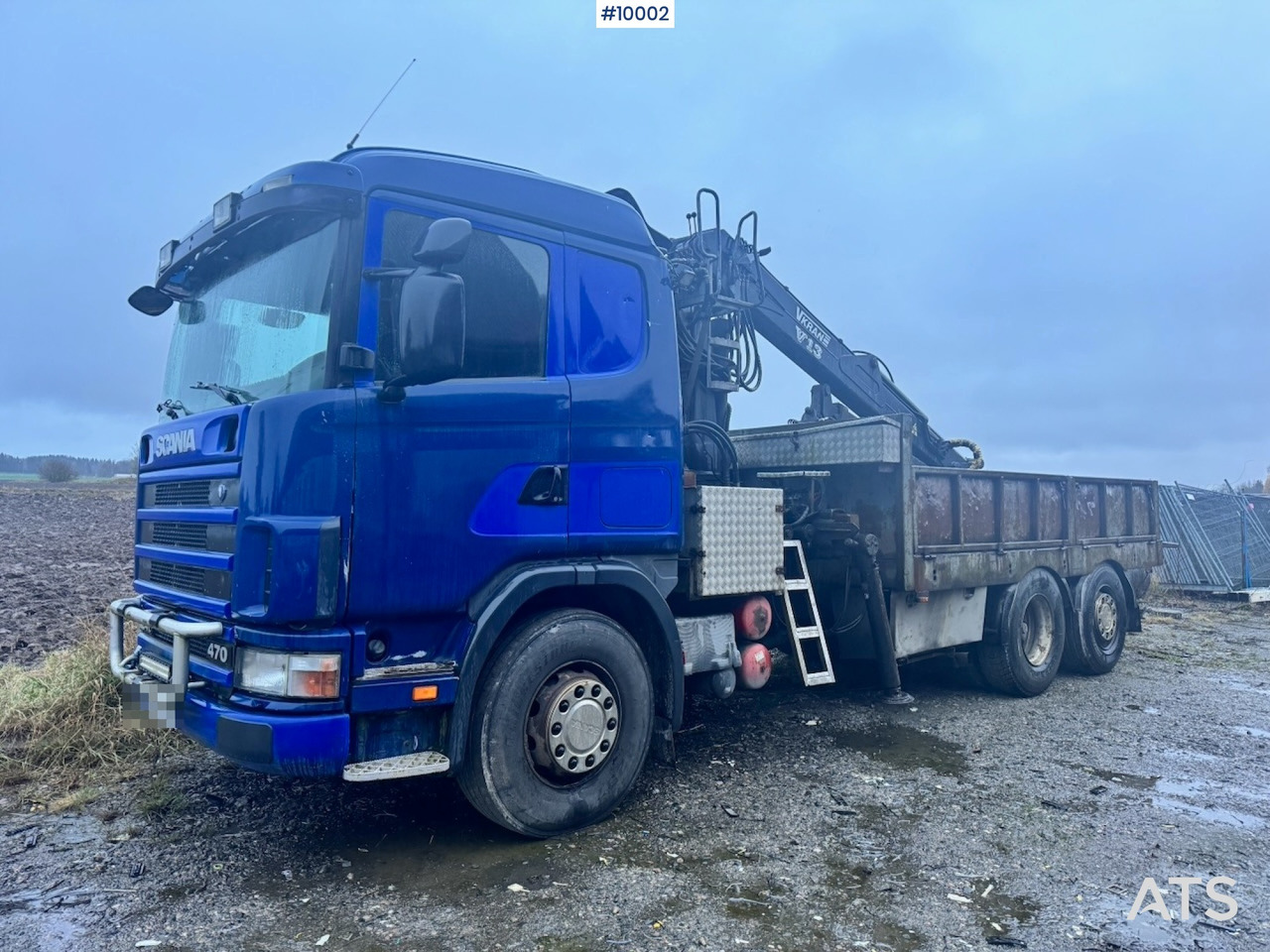 Scania R124 6x2 Flatbed truck with timber crane - Pritsche LKW, Autokran: das Bild 1 Scania R124 6x2 Flatbed truck with timber crane - Pritsche LKW, Autokran: das Bild 1