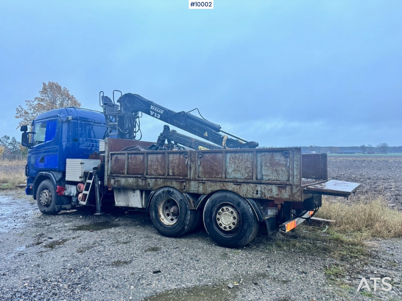 Scania R124 6x2 Flatbed truck with timber crane - Pritsche LKW, Autokran: das Bild 3 Scania R124 6x2 Flatbed truck with timber crane - Pritsche LKW, Autokran: das Bild 3