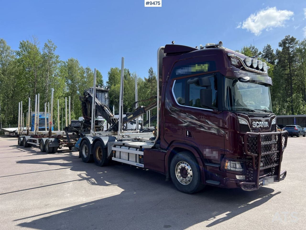 Scania R580 Timmerbil med kran och släp, Timmerekipage - Holztransporter: das Bild 2 Scania R580 Timmerbil med kran och släp, Timmerekipage - Holztransporter: das Bild 2