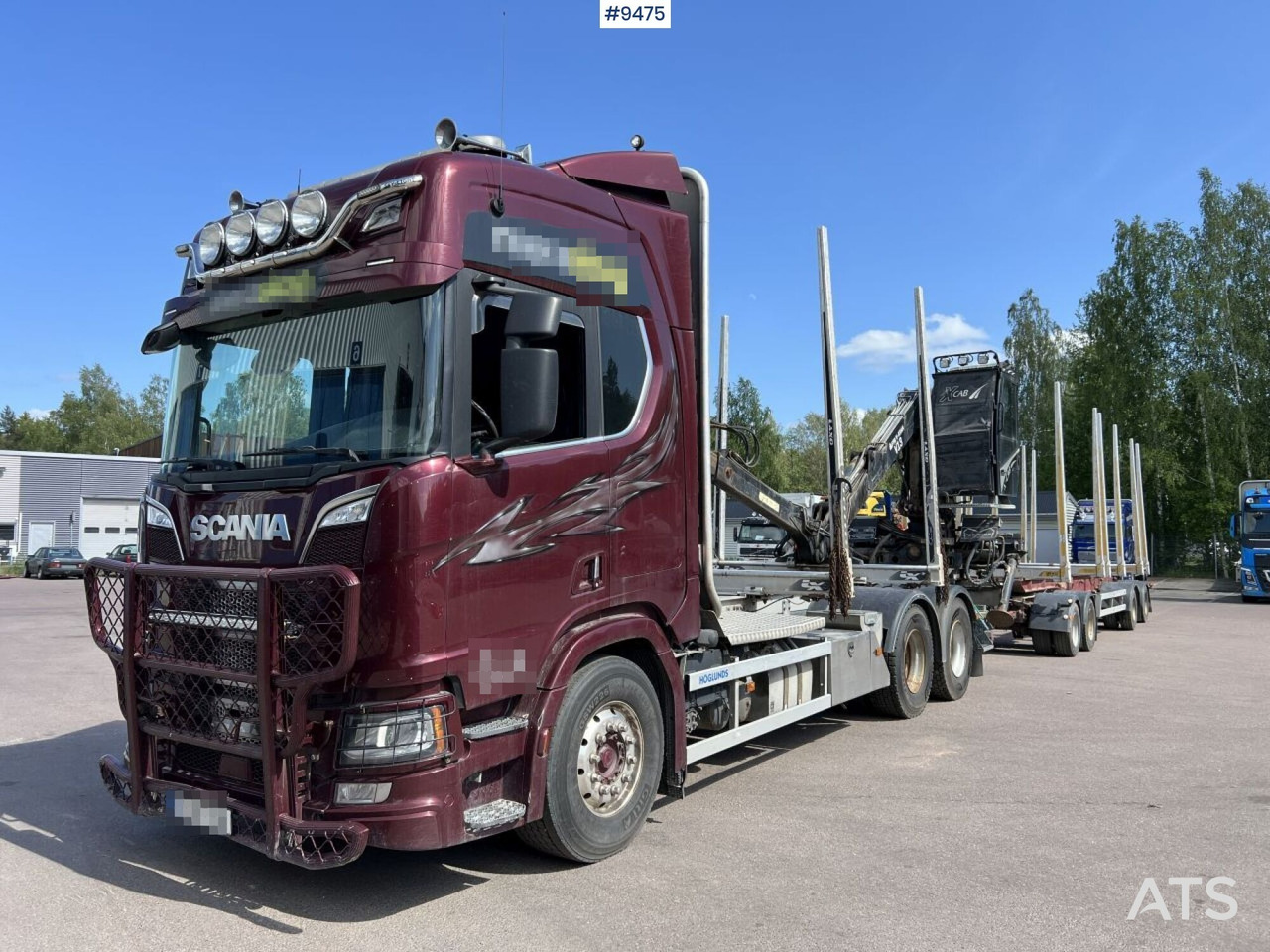 Scania R580 Timmerbil med kran och släp, Timmerekipage - Holztransporter: das Bild 1 Scania R580 Timmerbil med kran och släp, Timmerekipage - Holztransporter: das Bild 1
