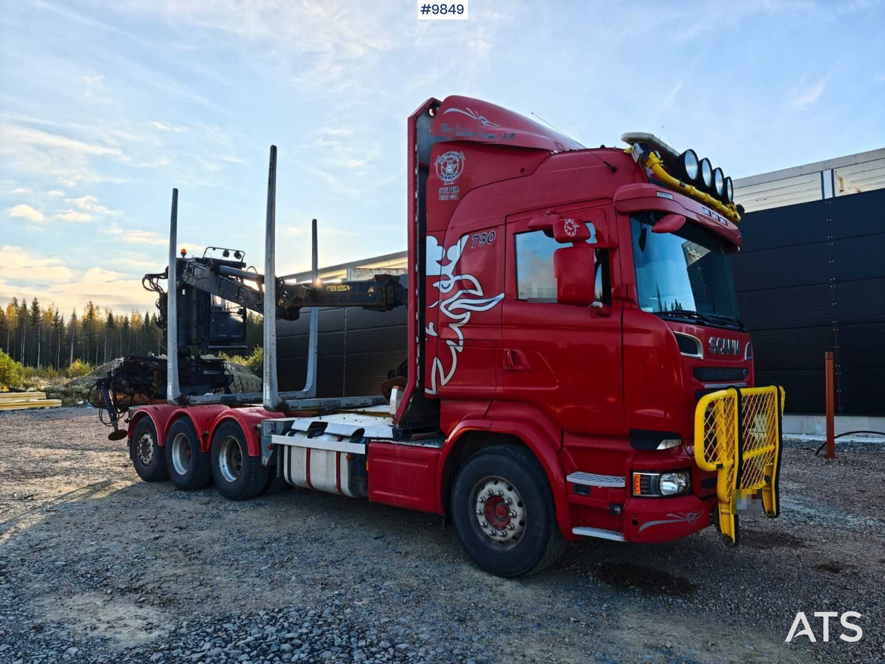 Scania R730 Tridem Timber Truck with Loglift F125S Crane (VIDEO) - Holztransporter, Autokran: das Bild 2 Scania R730 Tridem Timber Truck with Loglift F125S Crane (VIDEO) - Holztransporter, Autokran: das Bild 2