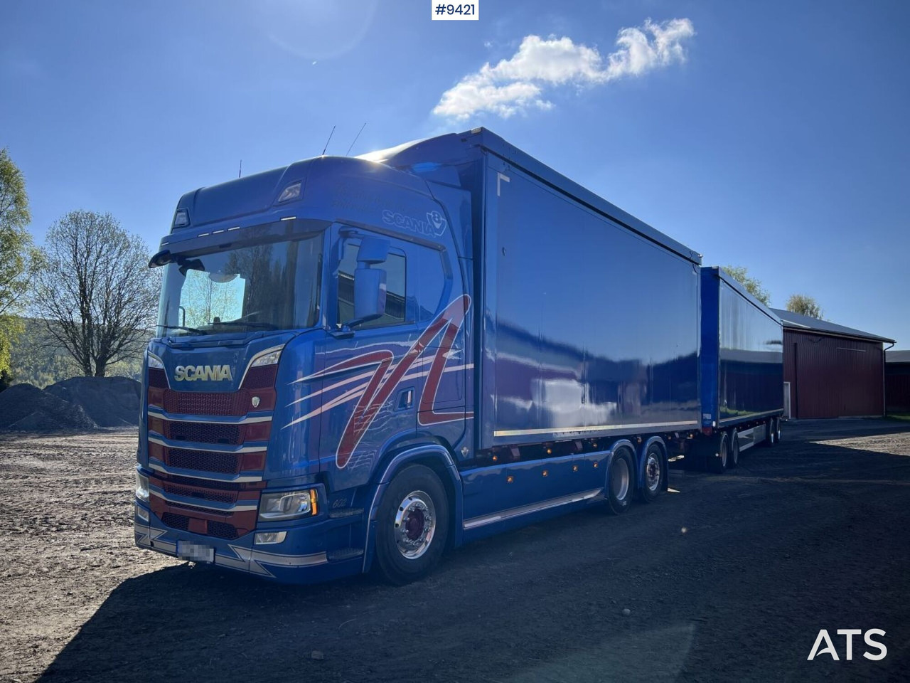 Scania S580 med Eksjövagnen FS 18-20 – Chip truck with trailer - Koffer LKW: das Bild 1 Scania S580 med Eksjövagnen FS 18-20 – Chip truck with trailer - Koffer LKW: das Bild 1