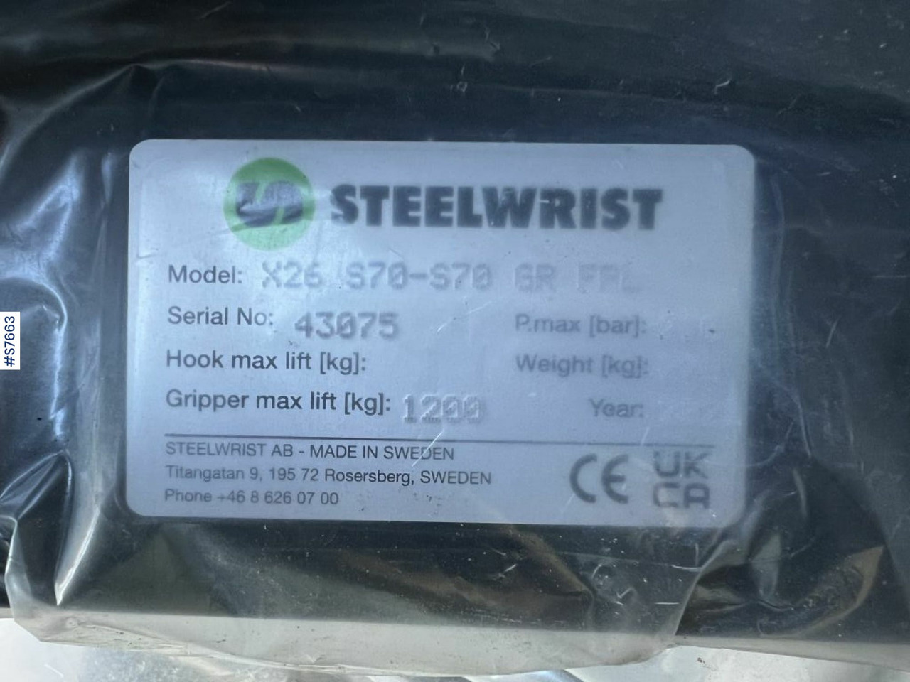 Steelwrist X26 Rotortilt (never used) - Tiltrotator: das Bild 5 Steelwrist X26 Rotortilt (never used) - Tiltrotator: das Bild 5
