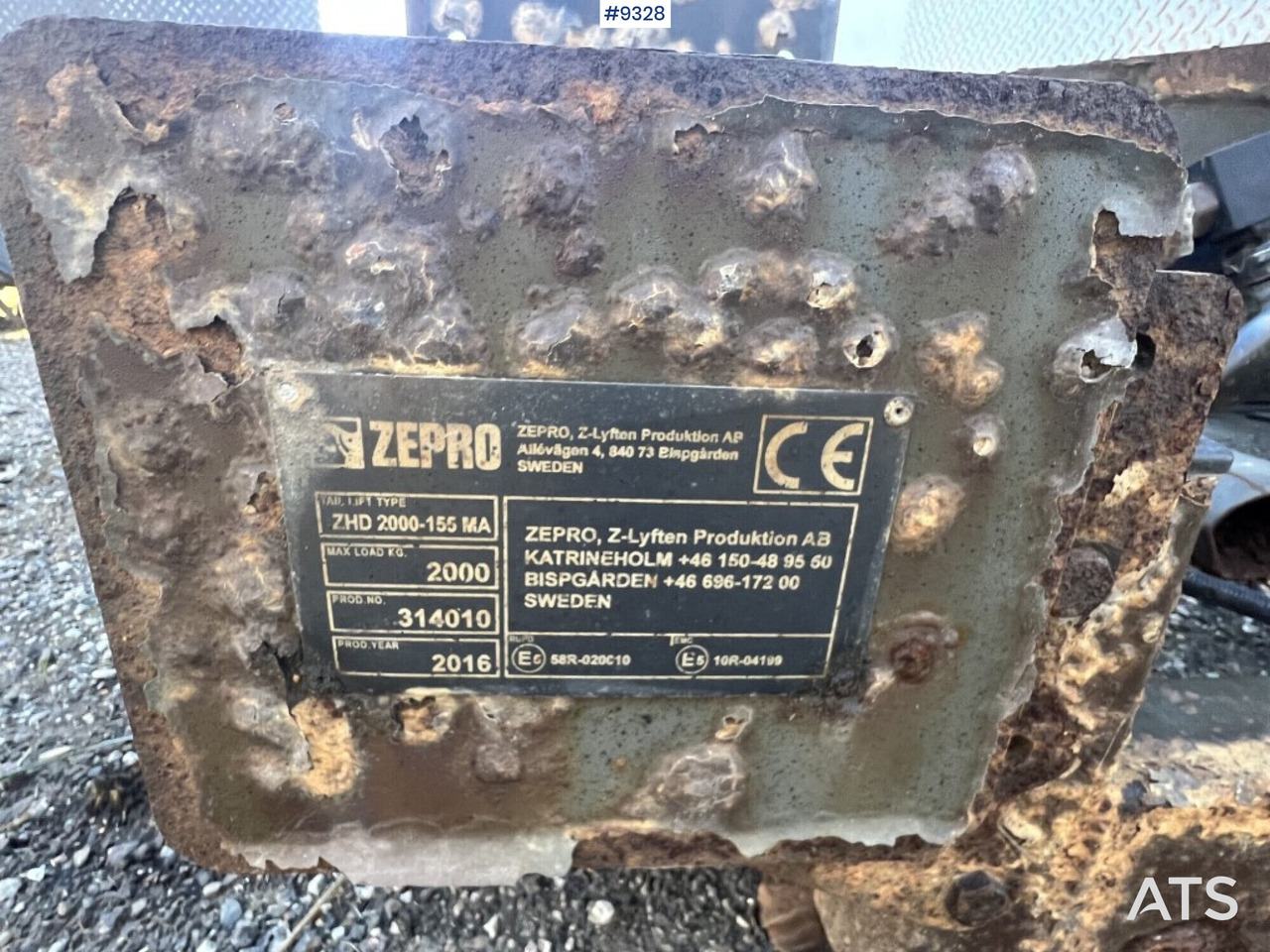 Tail lift - Zepro- ZHD 2000-155MA - Ladebordwand: das Bild 5 Tail lift - Zepro- ZHD 2000-155MA - Ladebordwand: das Bild 5