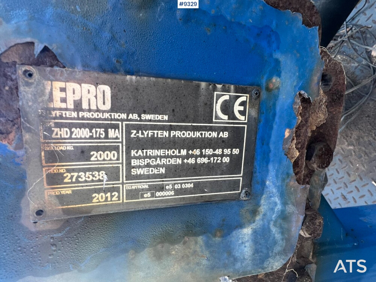 Tail lift - Zepro- ZHD2000-175MA - Ladebordwand: das Bild 4 Tail lift - Zepro- ZHD2000-175MA - Ladebordwand: das Bild 4