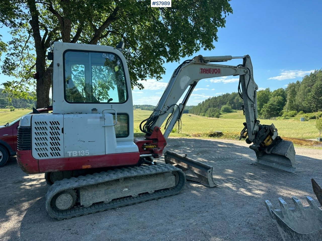 Take Job TB135 Mini excavator with Engcon tiltrotator and gears, See video - Bagger: das Bild 3 Take Job TB135 Mini excavator with Engcon tiltrotator and gears, See video - Bagger: das Bild 3