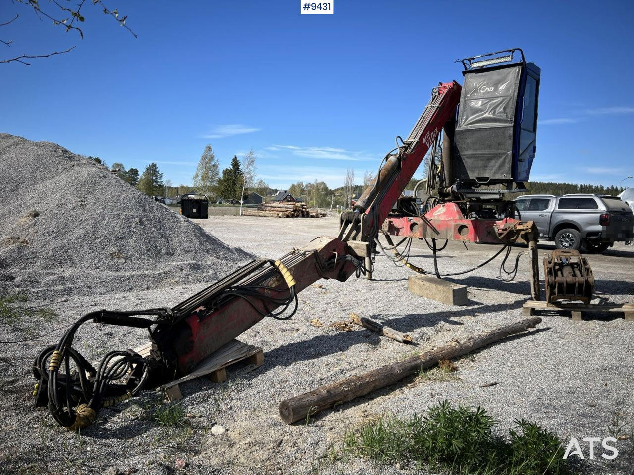 V-kran V10CX,96 - Timber crane, logging crane - Ladekran für LKW: das Bild 1 V-kran V10CX,96 - Timber crane, logging crane - Ladekran für LKW: das Bild 1