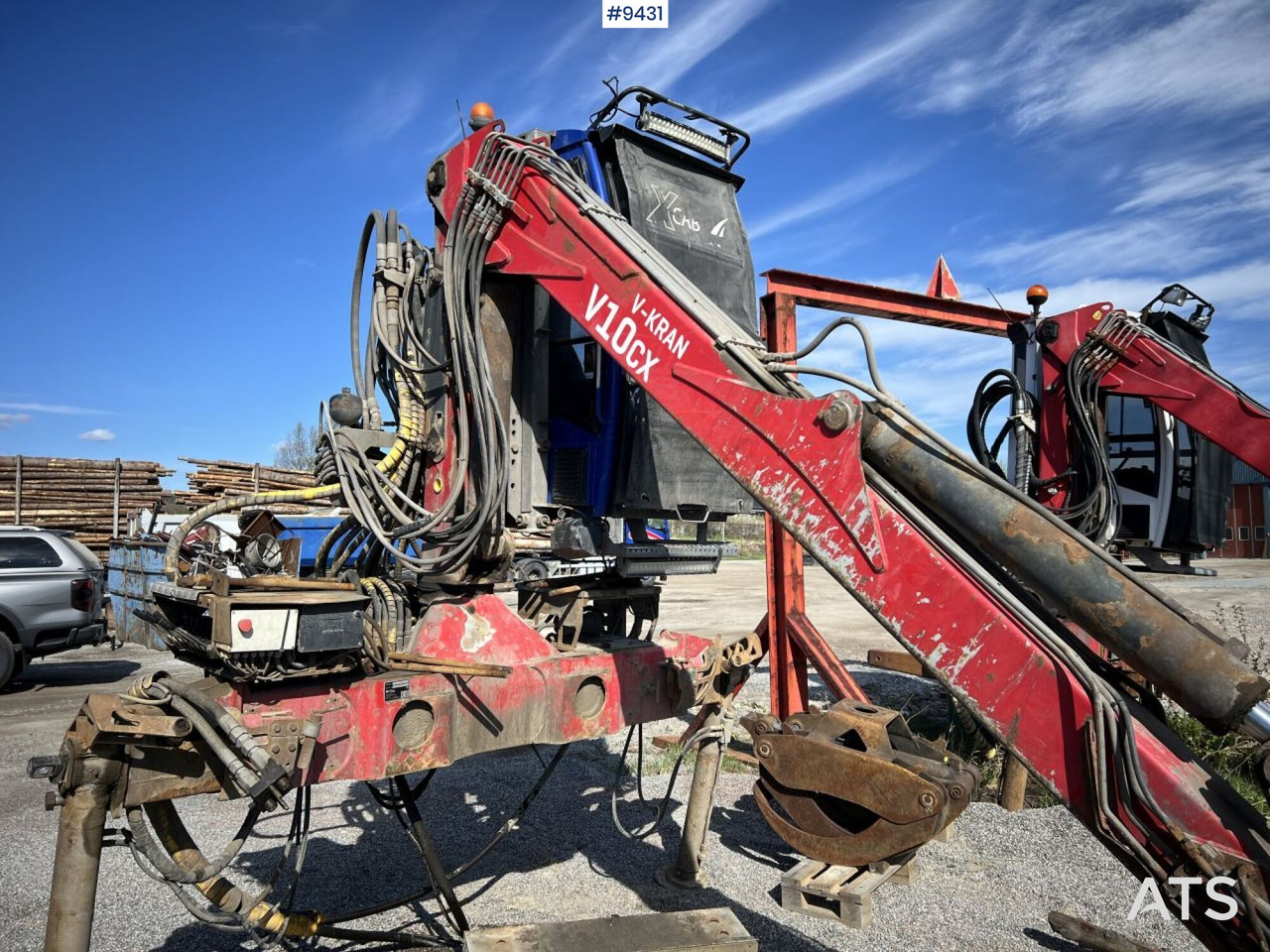 V-kran V10CX,96 - Timber crane, logging crane - Ladekran für LKW: das Bild 4 V-kran V10CX,96 - Timber crane, logging crane - Ladekran für LKW: das Bild 4