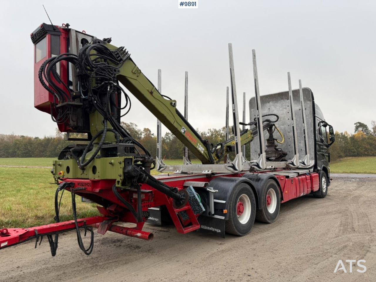 Volvo FH64 R Timber truck, trailer and crane - Holztransporter, Autokran: das Bild 2 Volvo FH64 R Timber truck, trailer and crane - Holztransporter, Autokran: das Bild 2
