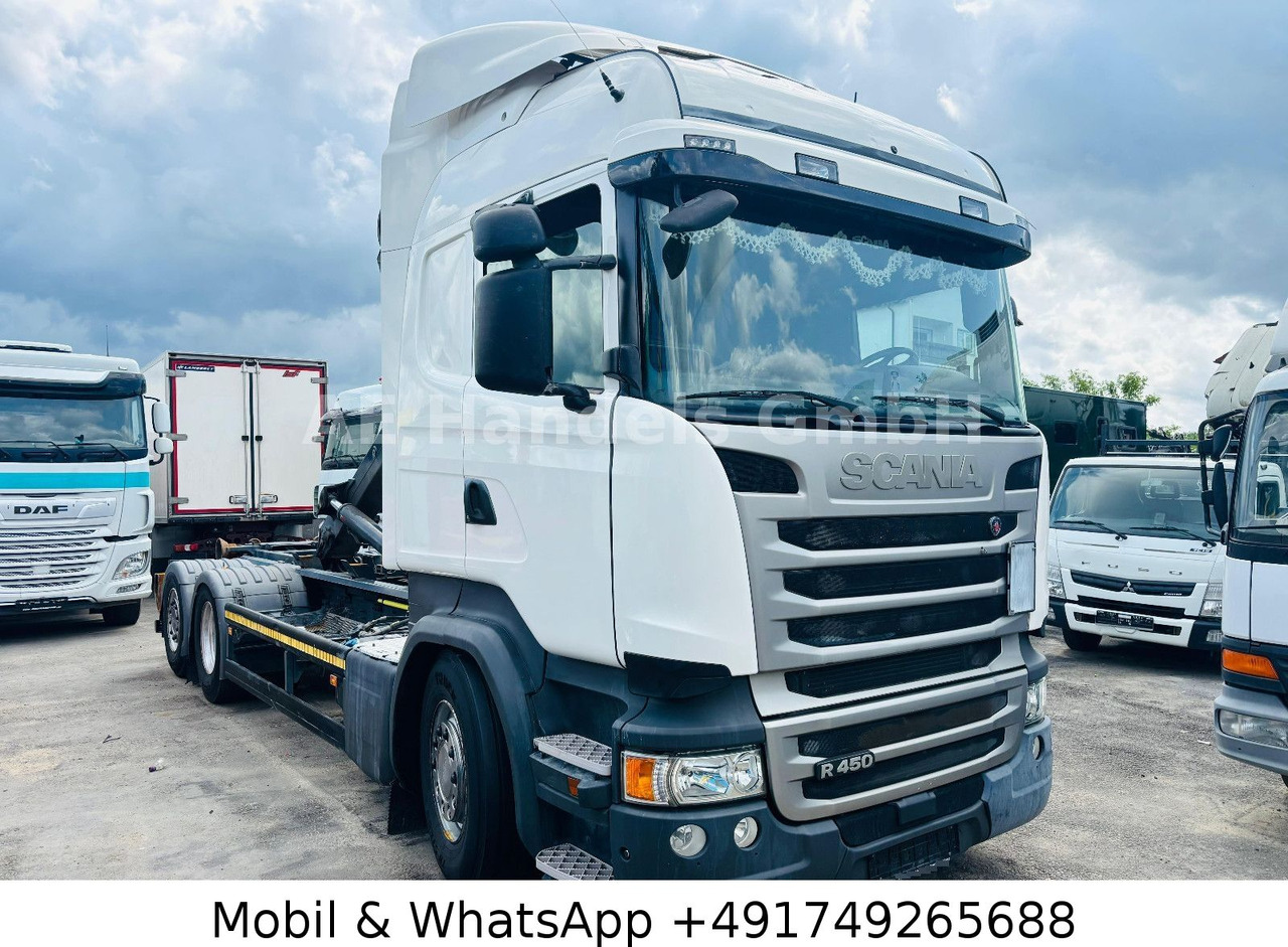 Scania R450 LL 6x2 *Retarder/Hiab-OPT20S59/Standklima - Abrollkipper: das Bild 1 Scania R450 LL 6x2 *Retarder/Hiab-OPT20S59/Standklima - Abrollkipper: das Bild 1