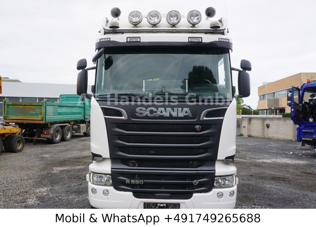 Holztransporter, Autokran Scania R580 V8 Highline Palfinger-M120L97 *Retarder/ACC: das Bild 9