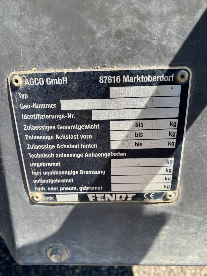 Traktor Fendt 209F Vario TMS 1er Main endommagé: das Bild 7