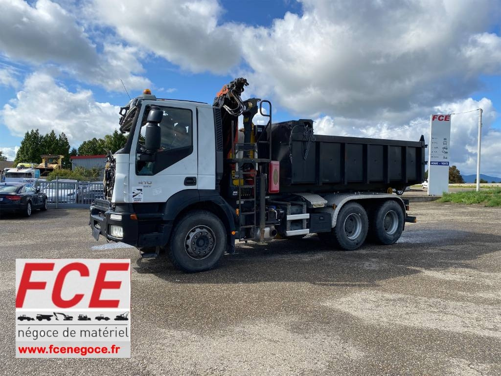 Iveco TRAKKER 410/EEV -PALFINGER PK13001-T18 endommagé - Abrollkipper: das Bild 1 Iveco TRAKKER 410/EEV -PALFINGER PK13001-T18 endommagé - Abrollkipper: das Bild 1