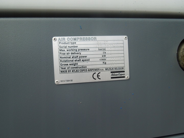 ATLAS COPCO GA37 - Luftkompressor: das Bild 4 ATLAS COPCO GA37 - Luftkompressor: das Bild 4