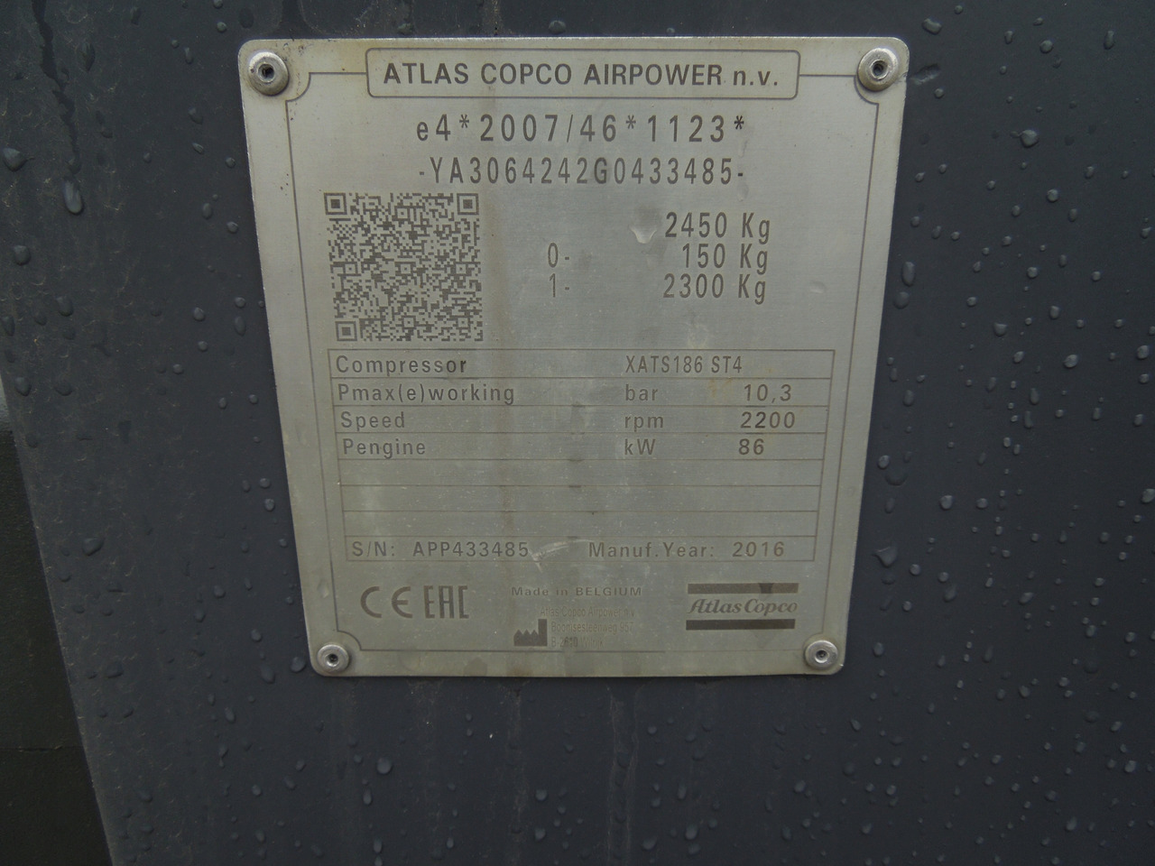 Atlas copco XATS186 - Luftkompressor: das Bild 2 Atlas copco XATS186 - Luftkompressor: das Bild 2
