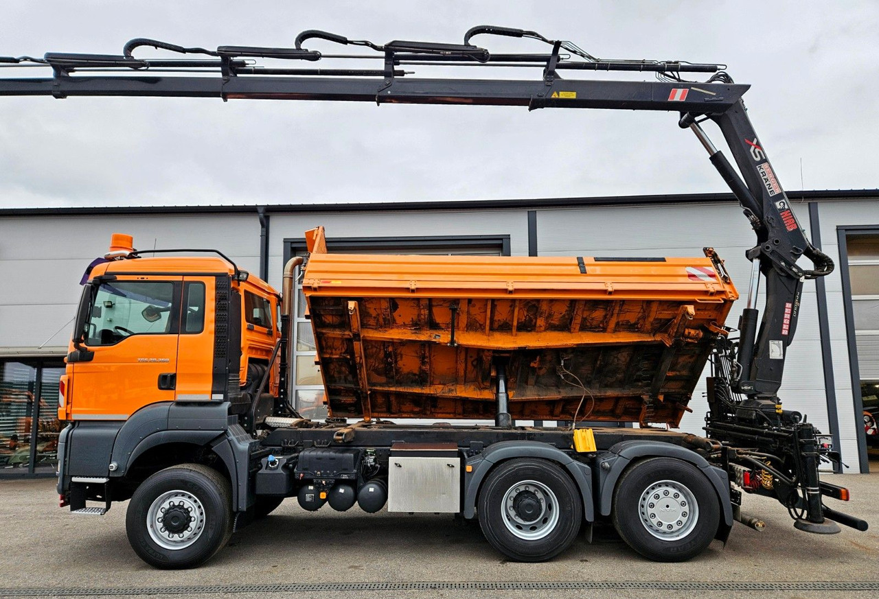 Kipper, Autokran MAN TGS 28.360 6x4-4 HIAB 144E-4 Kran Euro5: das Bild 12