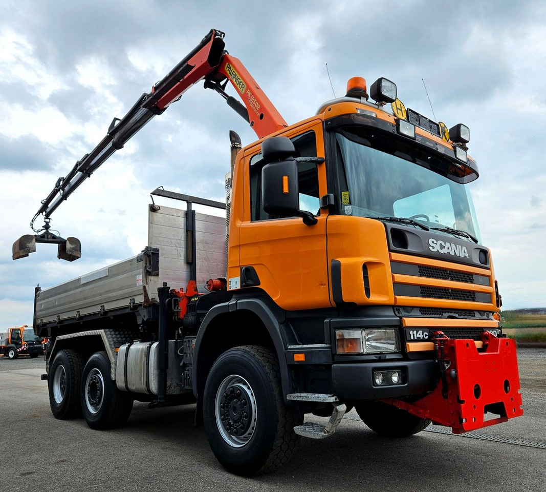 Scania P114 380 6x4-4 Palfinger PK12502 Kran Funk - Kipper, Autokran: das Bild 2 Scania P114 380 6x4-4 Palfinger PK12502 Kran Funk - Kipper, Autokran: das Bild 2