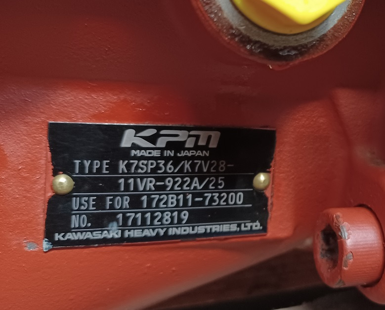 Kawasaki Heavy Industries K7SP36/K7V28-11VR-922A/25 - Hydraulikpumpe für Kettenbagger: das Bild 3 Kawasaki Heavy Industries K7SP36/K7V28-11VR-922A/25 - Hydraulikpumpe für Kettenbagger: das Bild 3