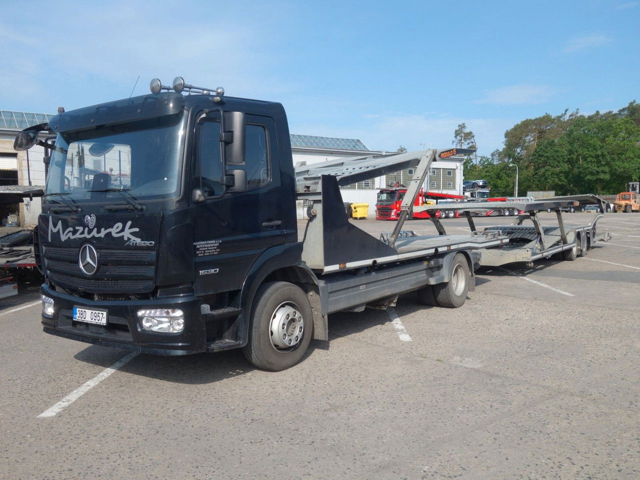 Mercedes-Benz Atego 1530 mit Anhänger für 7 PKW - Autotransporter LKW: das Bild 1 Mercedes-Benz Atego 1530 mit Anhänger für 7 PKW - Autotransporter LKW: das Bild 1