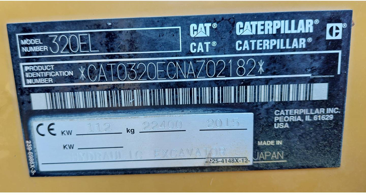 CAT 320EL - Kettenbagger: das Bild 5 CAT 320EL - Kettenbagger: das Bild 5