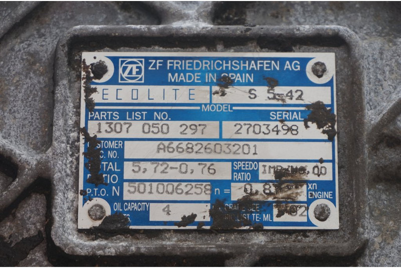 Mercedes-Benz S5-42 MERCEDES - Getriebe für LKW: das Bild 5 Mercedes-Benz S5-42 MERCEDES - Getriebe für LKW: das Bild 5