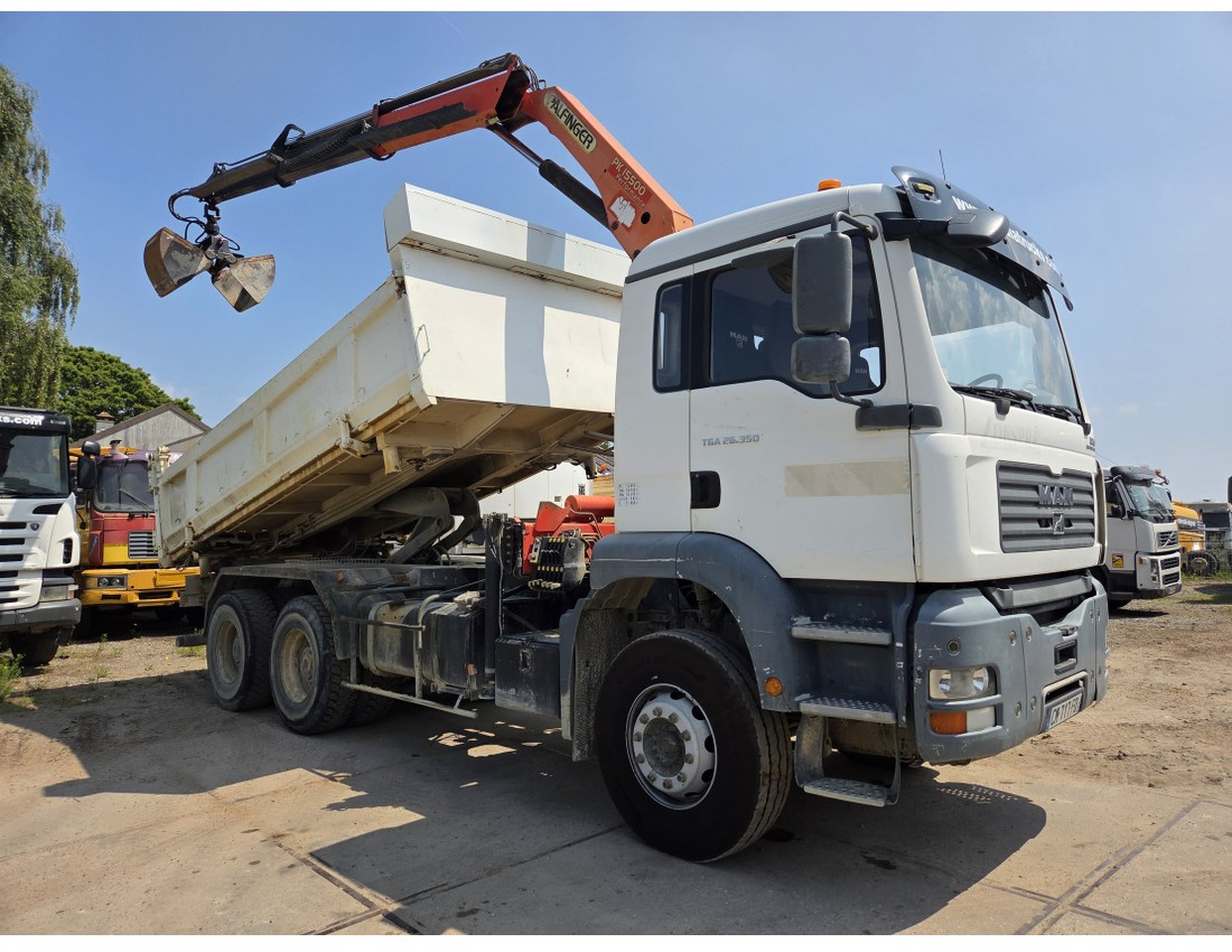 MAN TGA 26.350 6X4 BORDMATIC TIPPER CRANE PALFINGER PK15500 - Kipper, Autokran: das Bild 4 MAN TGA 26.350 6X4 BORDMATIC TIPPER CRANE PALFINGER PK15500 - Kipper, Autokran: das Bild 4