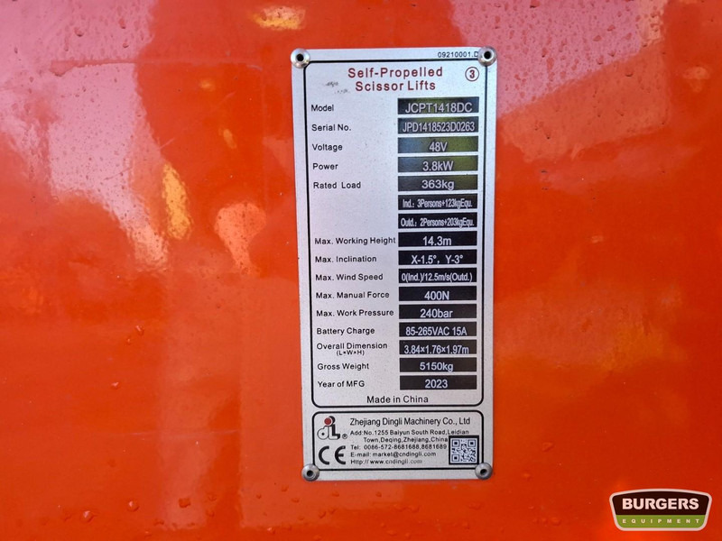 Dingli JCPT1418DC - Scherenbühne: das Bild 5 Dingli JCPT1418DC - Scherenbühne: das Bild 5