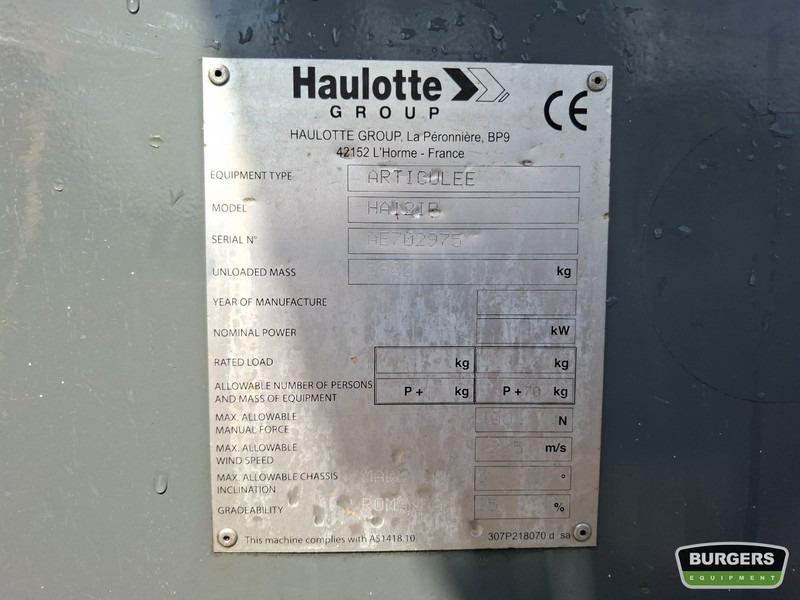 Haulotte HA12IP Nieuwe Accus - Gelenkarmbühne: das Bild 5 Haulotte HA12IP Nieuwe Accus - Gelenkarmbühne: das Bild 5