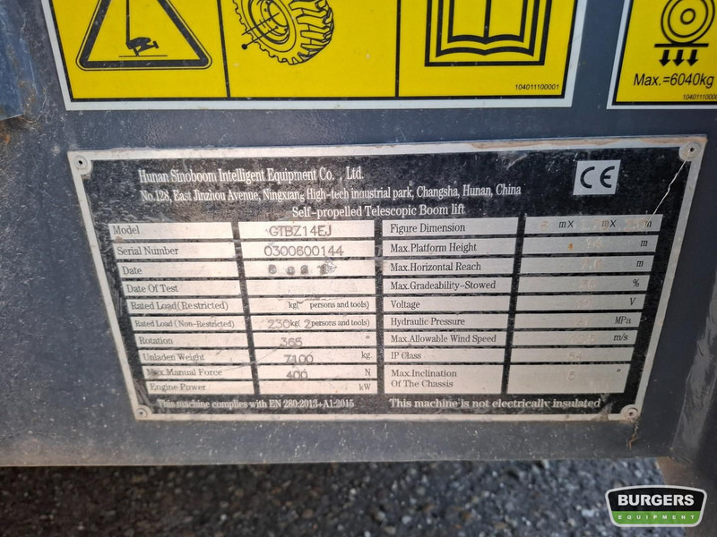 Sinoboom AB14EJ AB460EJ - Gelenkarmbühne: das Bild 5 Sinoboom AB14EJ AB460EJ - Gelenkarmbühne: das Bild 5