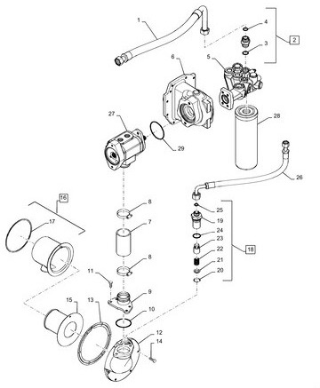 Case Magnum - obudowa napędu pompy hydraulicznej 84379688 - Hydraulikpumpe für Landmaschine: das Bild 2 Case Magnum - obudowa napędu pompy hydraulicznej 84379688 - Hydraulikpumpe für Landmaschine: das Bild 2