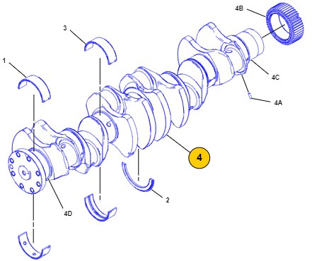 Caterpillar Cat C10 - wał korbowy 326-4278 3264278 - Kurbelwelle für Landmaschine: das Bild 2 Caterpillar Cat C10 - wał korbowy 326-4278 3264278 - Kurbelwelle für Landmaschine: das Bild 2