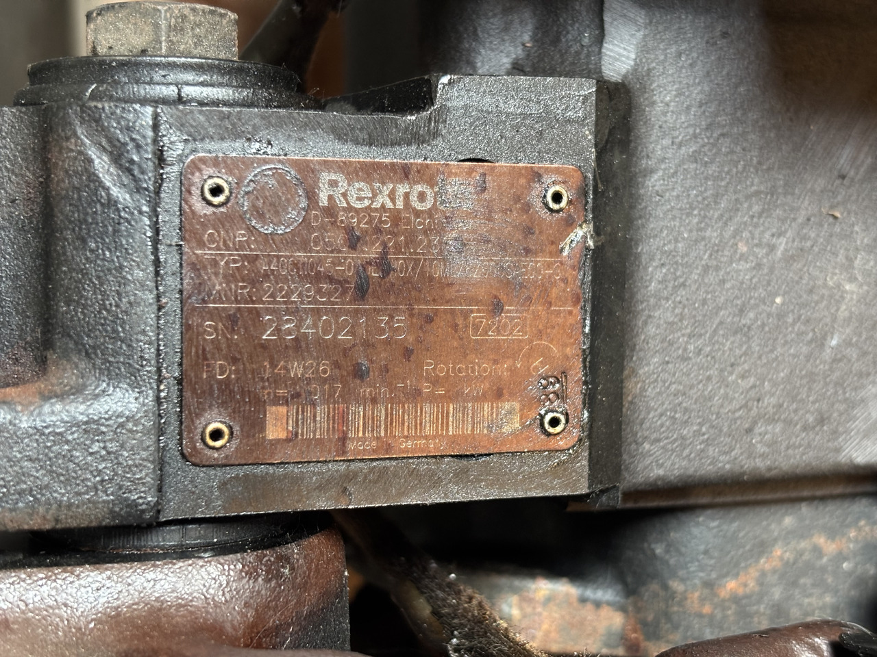 Claas AXION 830 CMATIC Pompa Jazdy Autopower REXROTH A40CTI045 10ML06Z600SAE00-S - Transmission für Landmaschine: das Bild 5 Claas AXION 830 CMATIC Pompa Jazdy Autopower REXROTH A40CTI045 10ML06Z600SAE00-S - Transmission für Landmaschine: das Bild 5