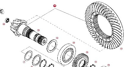 Fendt 414 415 Vario Zestaw Koła Koronowego G404100410013 404100410013 - Differenzial Getriebe für Landmaschine: das Bild 1 Fendt 414 415 Vario Zestaw Koła Koronowego G404100410013 404100410013 - Differenzial Getriebe für Landmaschine: das Bild 1