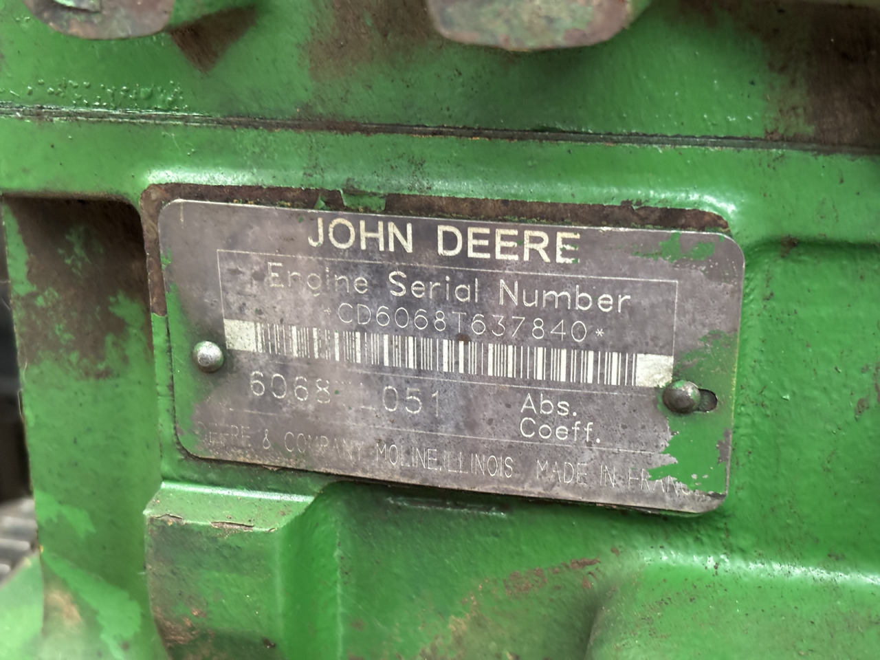 John Deere 6068TL051 Silnik Kompletny R119565 - Motor für Landmaschine: das Bild 1 John Deere 6068TL051 Silnik Kompletny R119565 - Motor für Landmaschine: das Bild 1