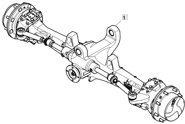 John Deere 6110 - oś przednia AL216508 - Vorderachse für Landmaschine: das Bild 1 John Deere 6110 - oś przednia AL216508 - Vorderachse für Landmaschine: das Bild 1