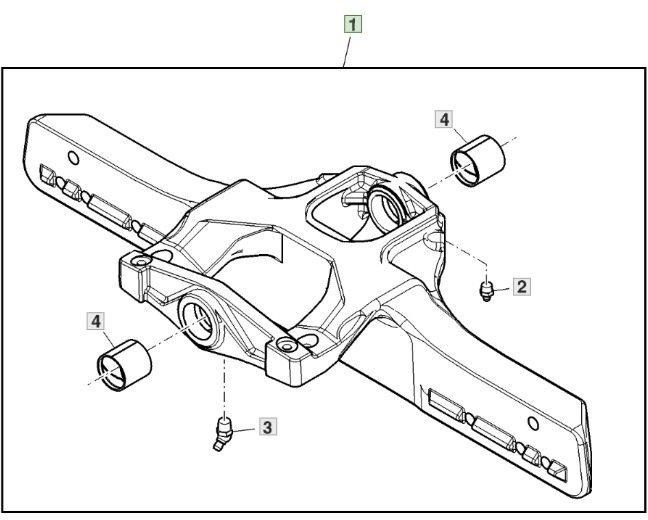 John Deere 6110 - oś przednia - wspornik AL119603 - Vorderachse für Landmaschine: das Bild 1 John Deere 6110 - oś przednia - wspornik AL119603 - Vorderachse für Landmaschine: das Bild 1
