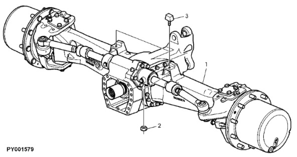 John Deere 7530 Premium - Oś przednia AL171820 - Vorderachse für Traktor: das Bild 1 John Deere 7530 Premium - Oś przednia AL171820 - Vorderachse für Traktor: das Bild 1