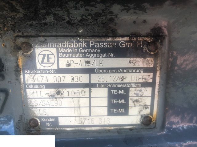 Hinterachse für Baumaschine Liebherr L564 - Most Napędowy Tylny Wkład Mostu Zwolnica Półoś Obudowa Mostu: das Bild 7