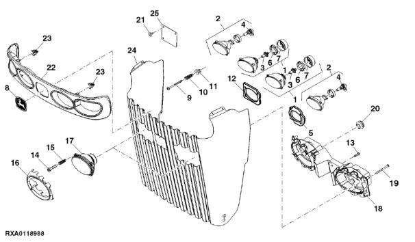 RE254054 John Deere 8345R - Ekran - Karosserie und Außen für Traktor: das Bild 1 RE254054 John Deere 8345R - Ekran - Karosserie und Außen für Traktor: das Bild 1