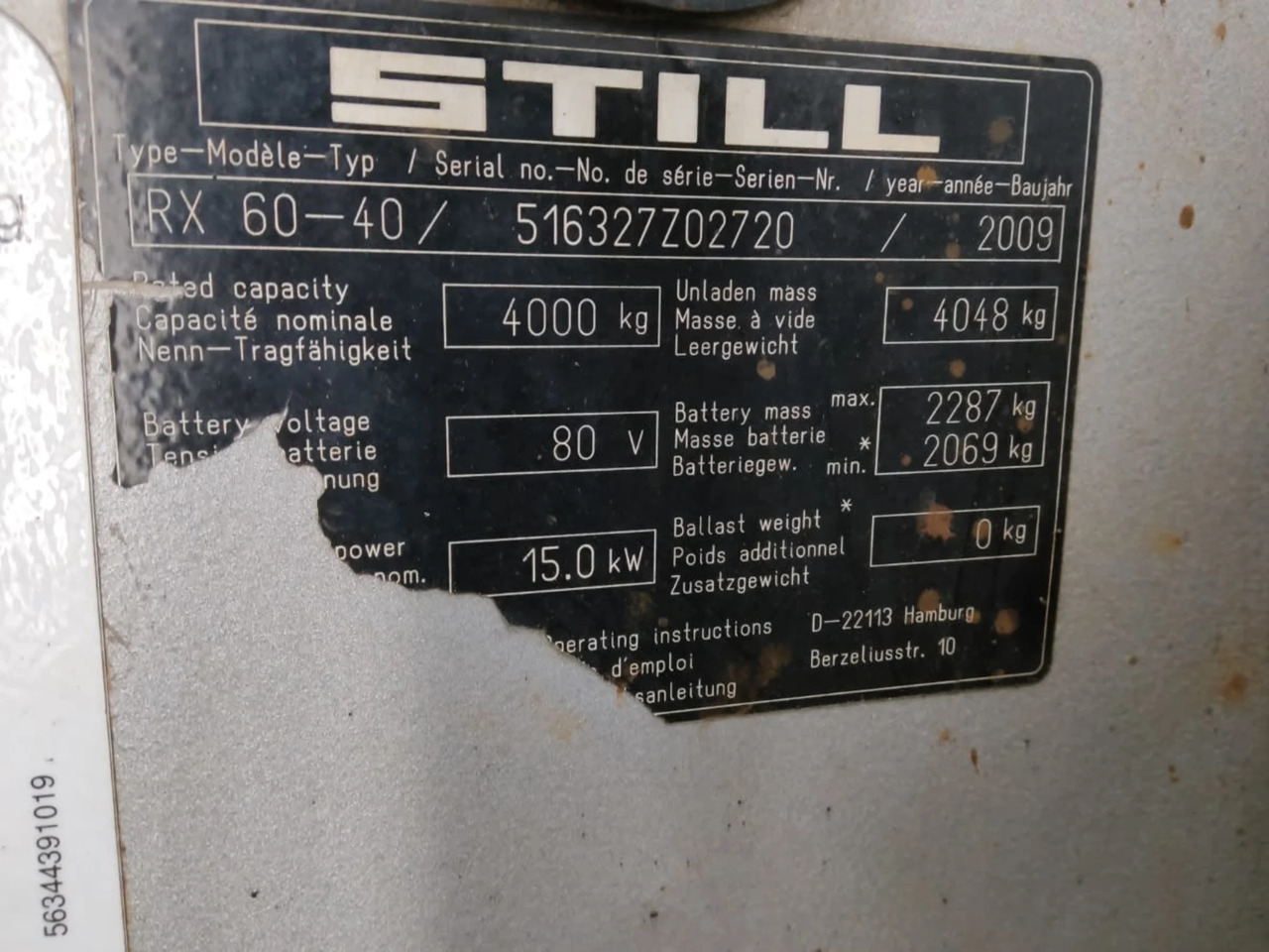 STILL RX60-40 - Elektrostapler: das Bild 2 STILL RX60-40 - Elektrostapler: das Bild 2