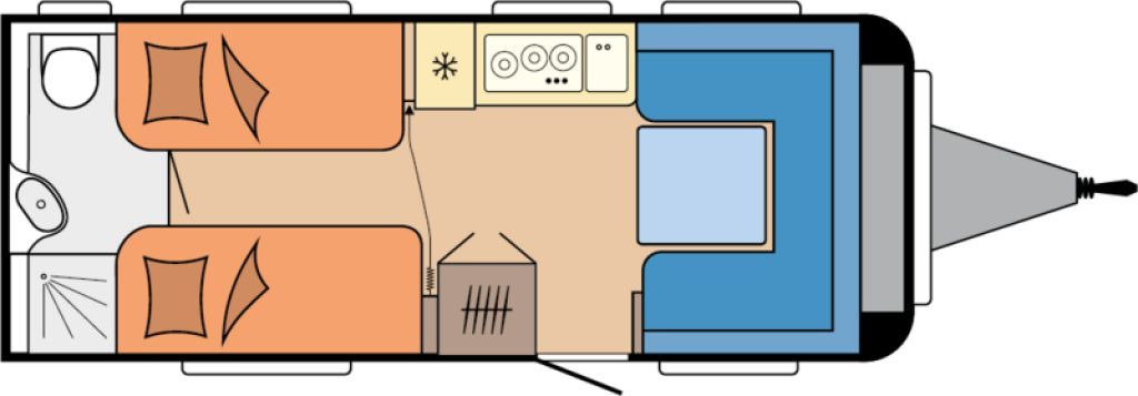 Hobby Excellent Edition 540 WLU 2026 2000kg., - Wohnwagen: das Bild 2 Hobby Excellent Edition 540 WLU 2026 2000kg., - Wohnwagen: das Bild 2